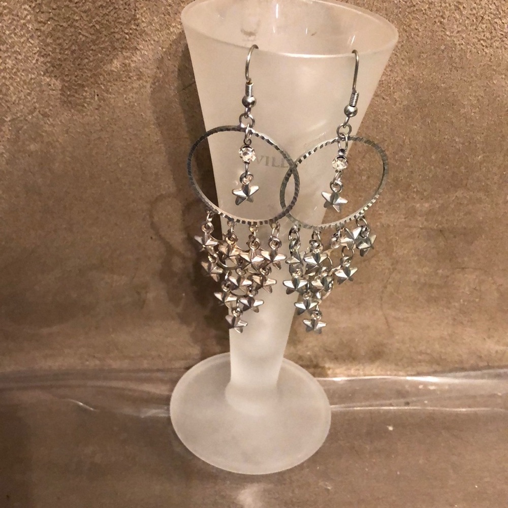 Dangling star earrings - Picture 1 of 2